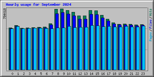 Hourly usage for September 2024